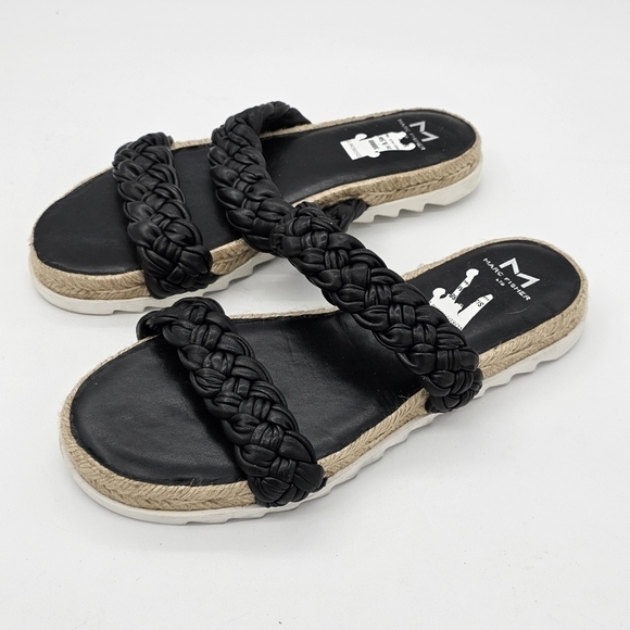 NEW Marc Fisher Jaimee Braided Two Strap Espadrille Jute Slide Sandals Size 8.5 - Picture 10 of 11